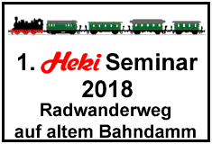 1. Heki-Seminar 2018 - Radwanderweg auf altem Bahndamm