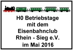 H=-Betriebstage mit dem Eisenbahnclub Rhein-Sieg e.V.