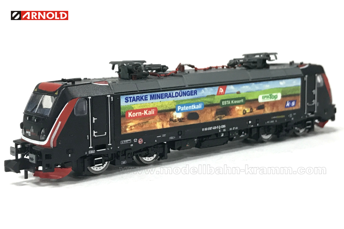 Arnold 2515, EAN 5055286678646: N analog E-Lok 187 420-5 Erfurter Bahnservice