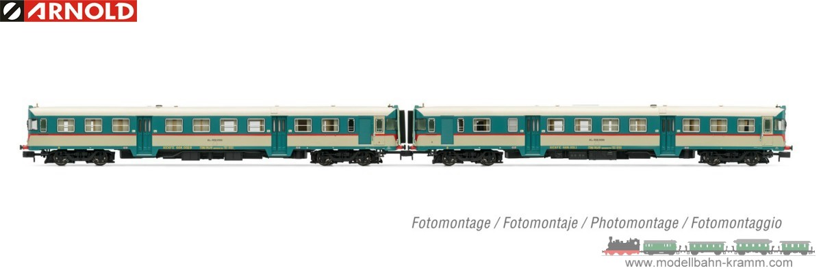 Arnold 2554S, EAN 5055286698002: N Sound Dieseltriebwagen ALn 668 RENFE 2-teilig