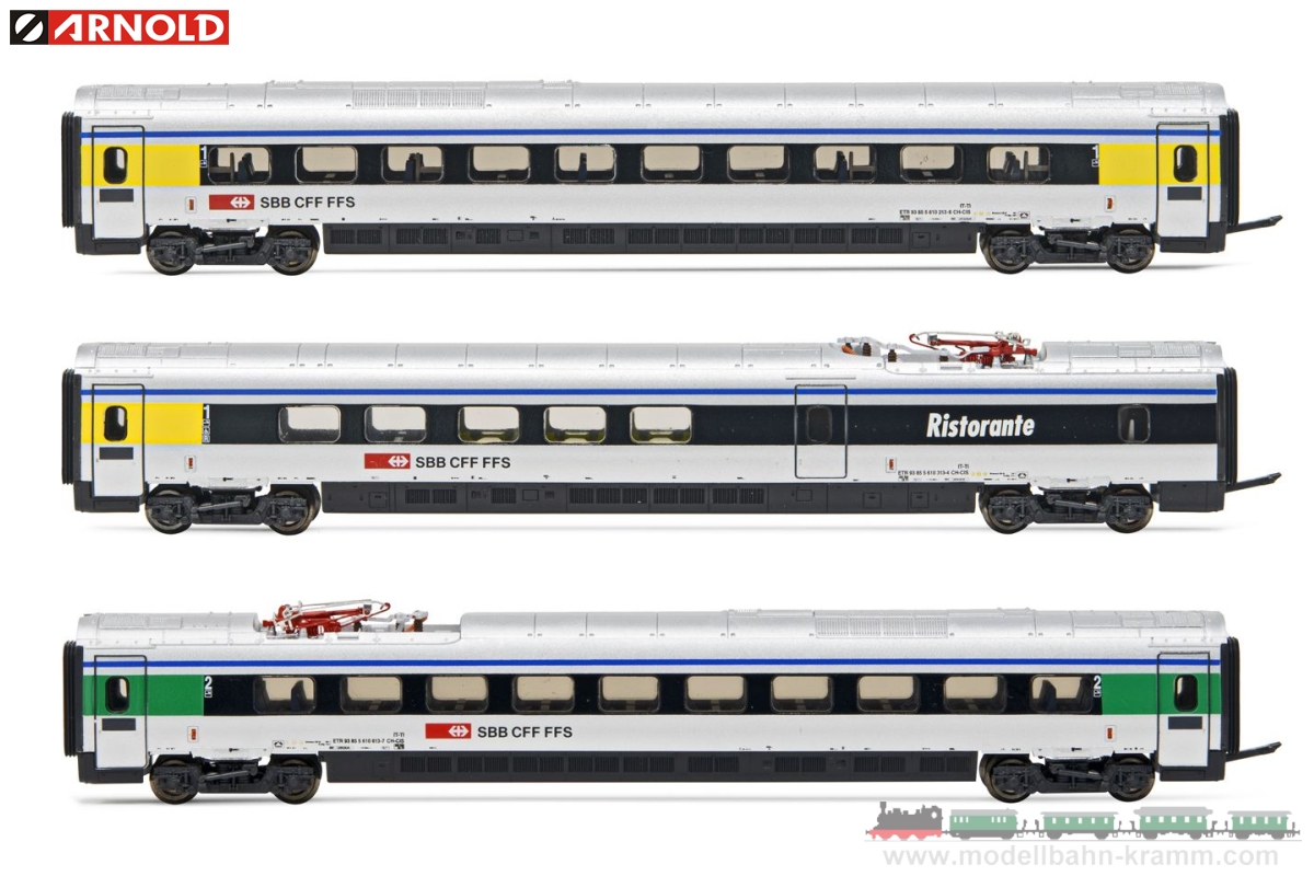 Arnold 3503, EAN 8425420812385: N Ergänzungsset 3-teilig der SBB