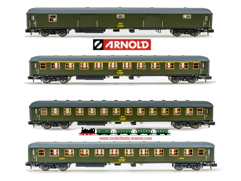 Arnold 4295, EAN 5055286663451: N Set 8000 Reisezugwagen 4-teilig