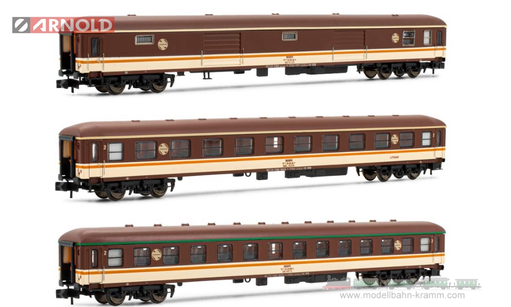 Arnold 4296, EAN 5055286663468: N Set 8000 Reisezugwagen 4-teilig