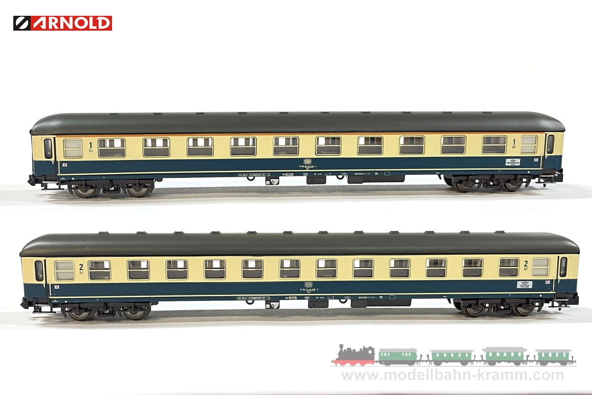 Arnold 4362, EAN 5055286683930: N Set Reisezugwagen 2-teilig der DB