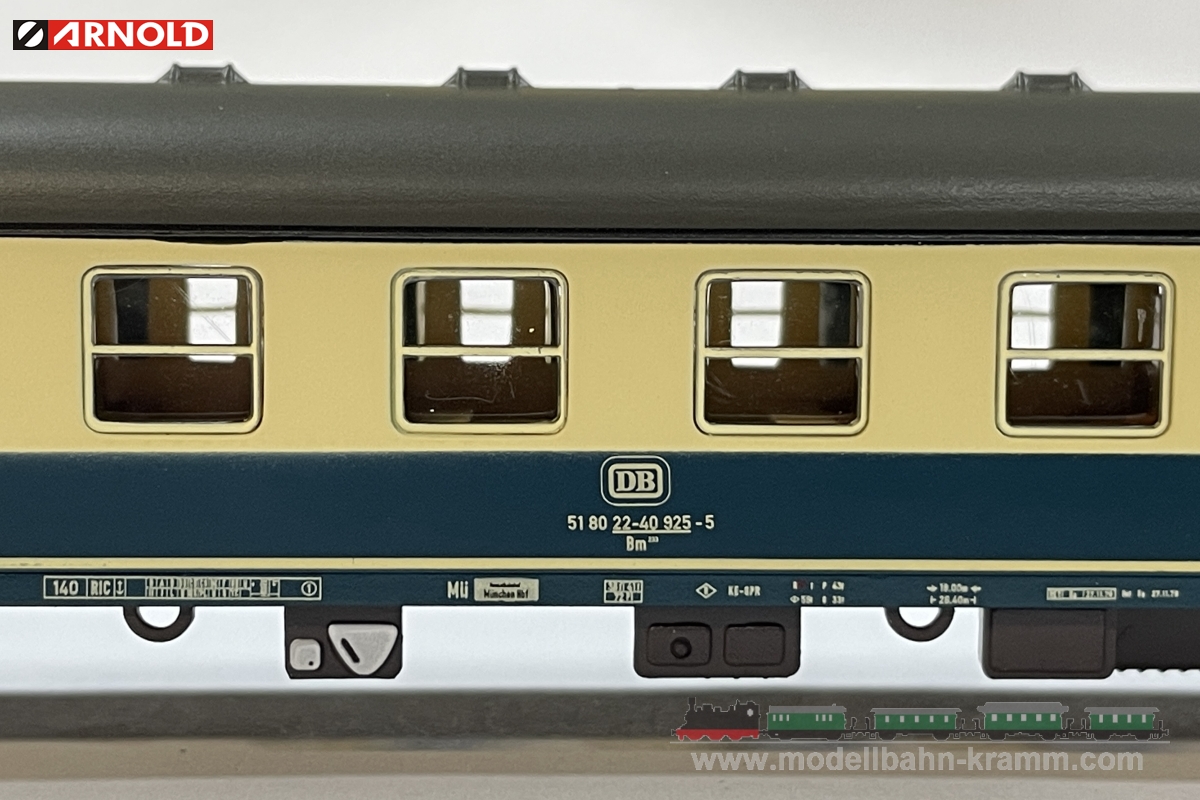 Arnold 4362, EAN 5055286683930: N Set Reisezugwagen 2-teilig der DB