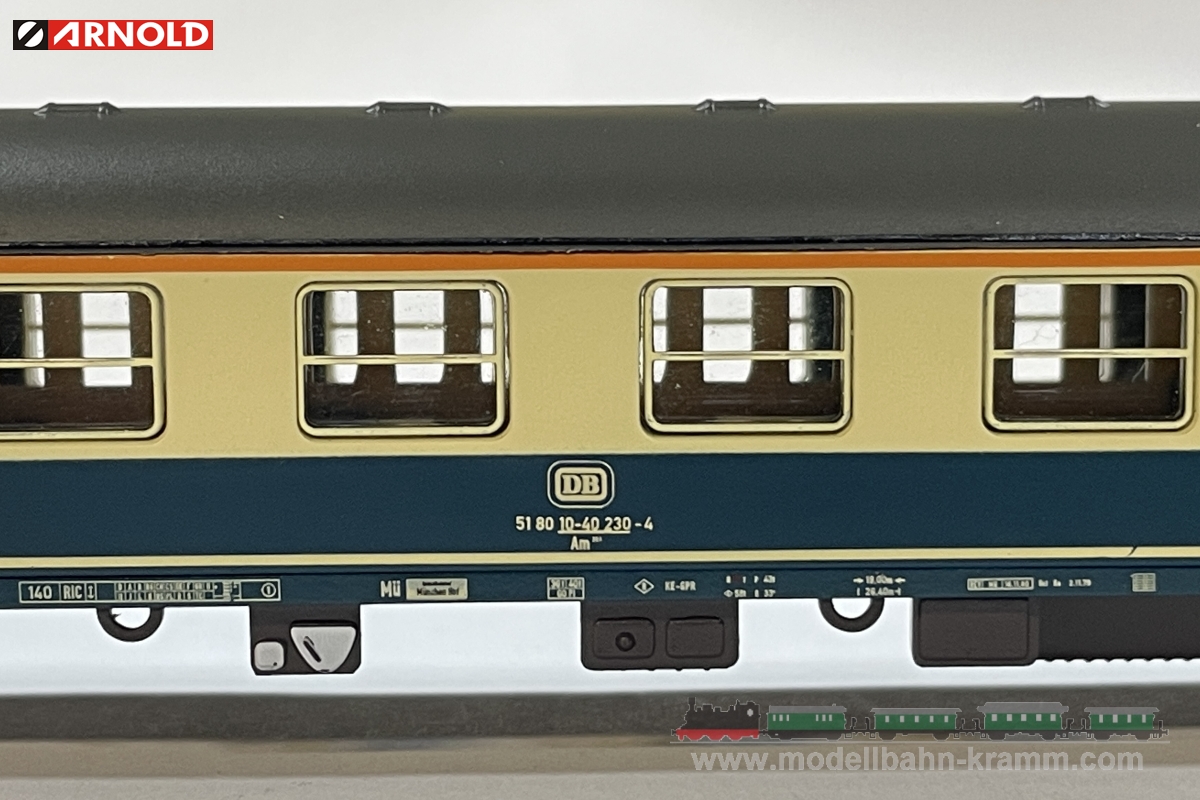 Arnold 4362, EAN 5055286683930: N Set Reisezugwagen 2-teilig der DB