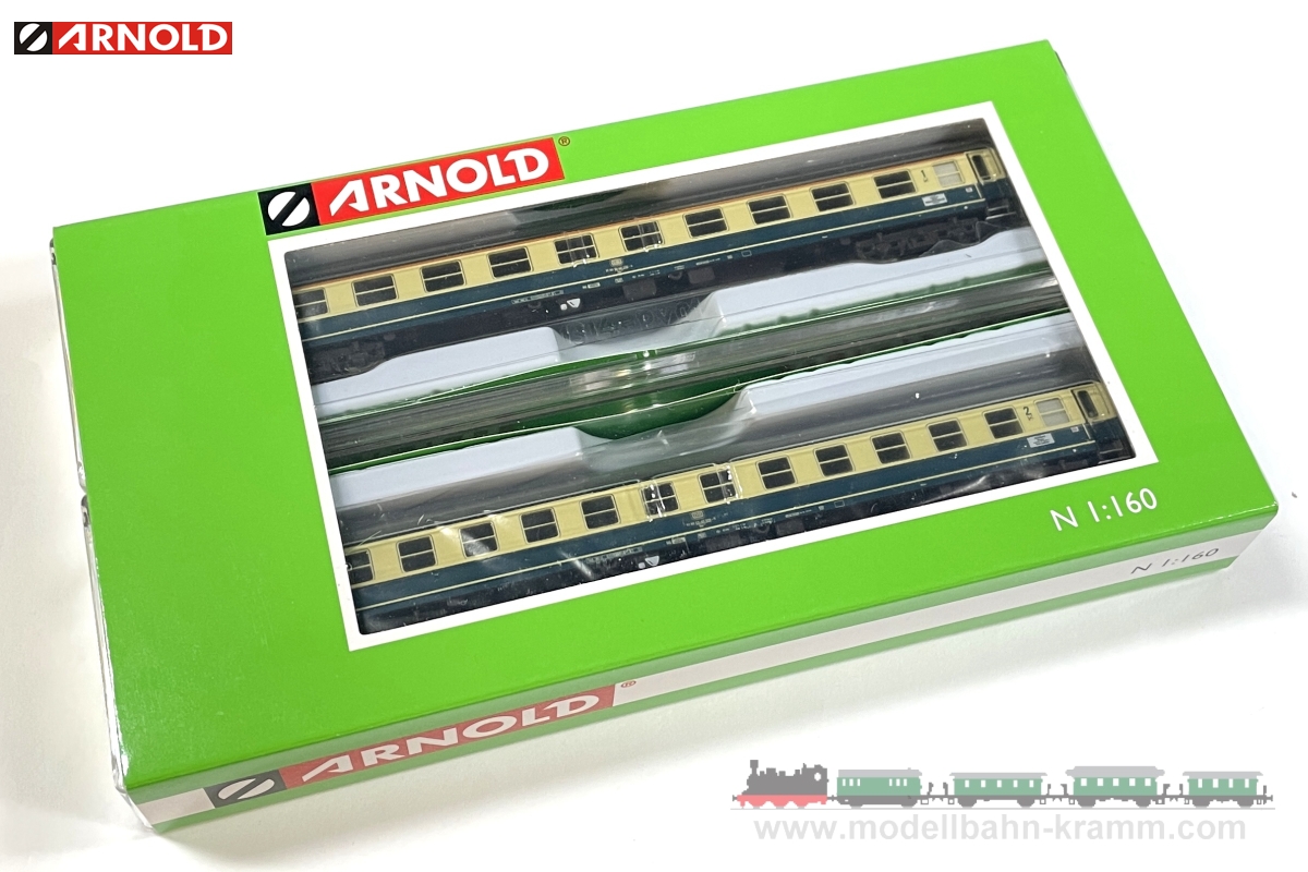 Arnold 4362, EAN 5055286683930: N Set Reisezugwagen 2-teilig der DB
