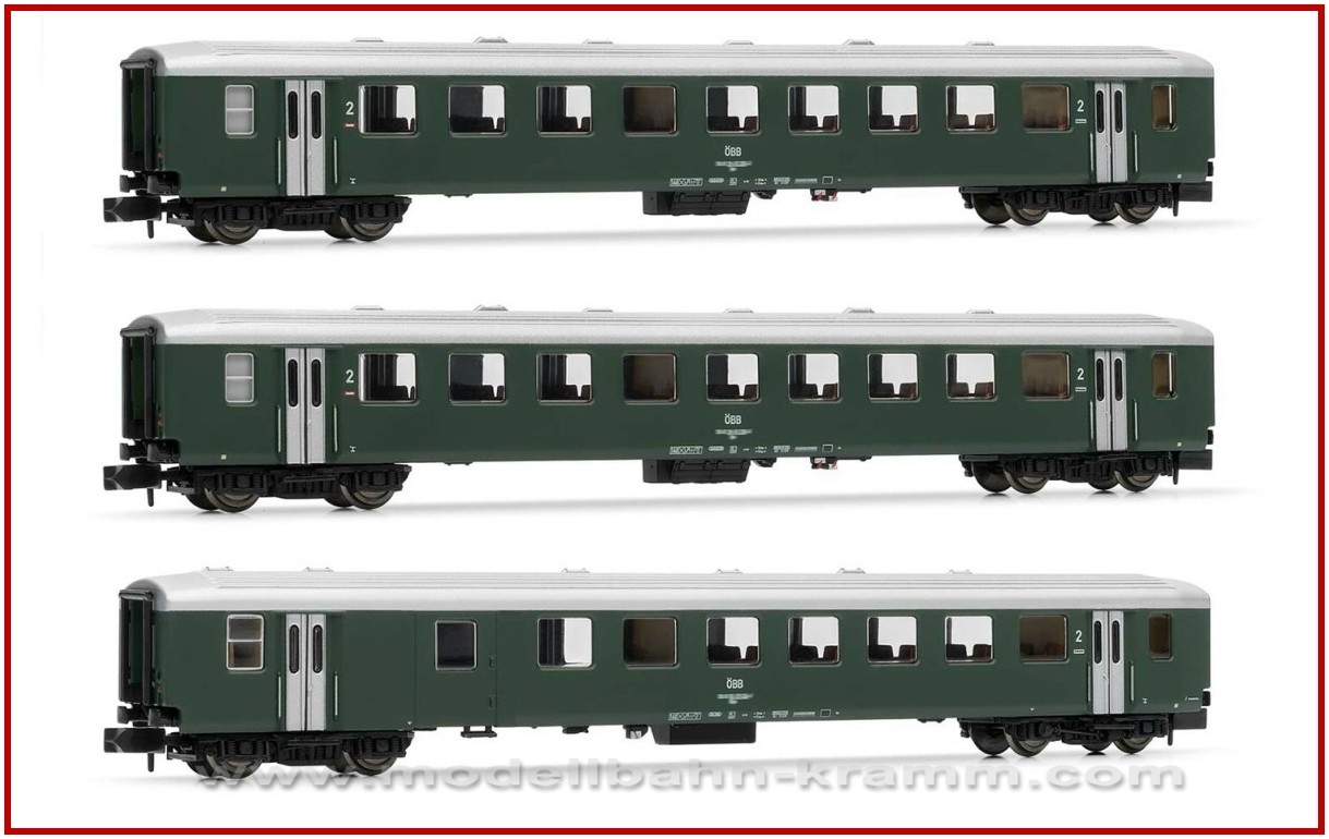 Arnold 4376, EAN 5055286684159: N Set Reisezugwagen 3-teilig der ÖBB