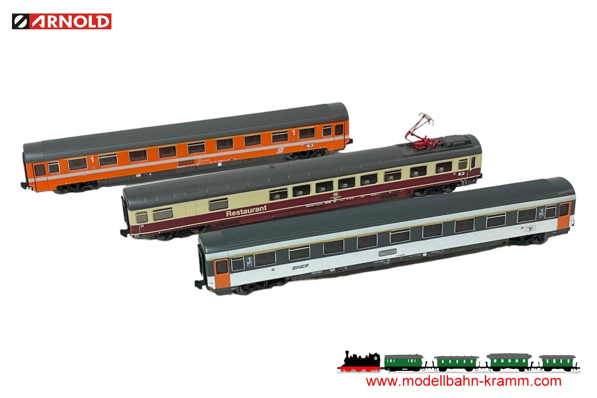 Arnold 4390, EAN 5055286701825: N Set EuroCity Mozart 3-teilig SNCF