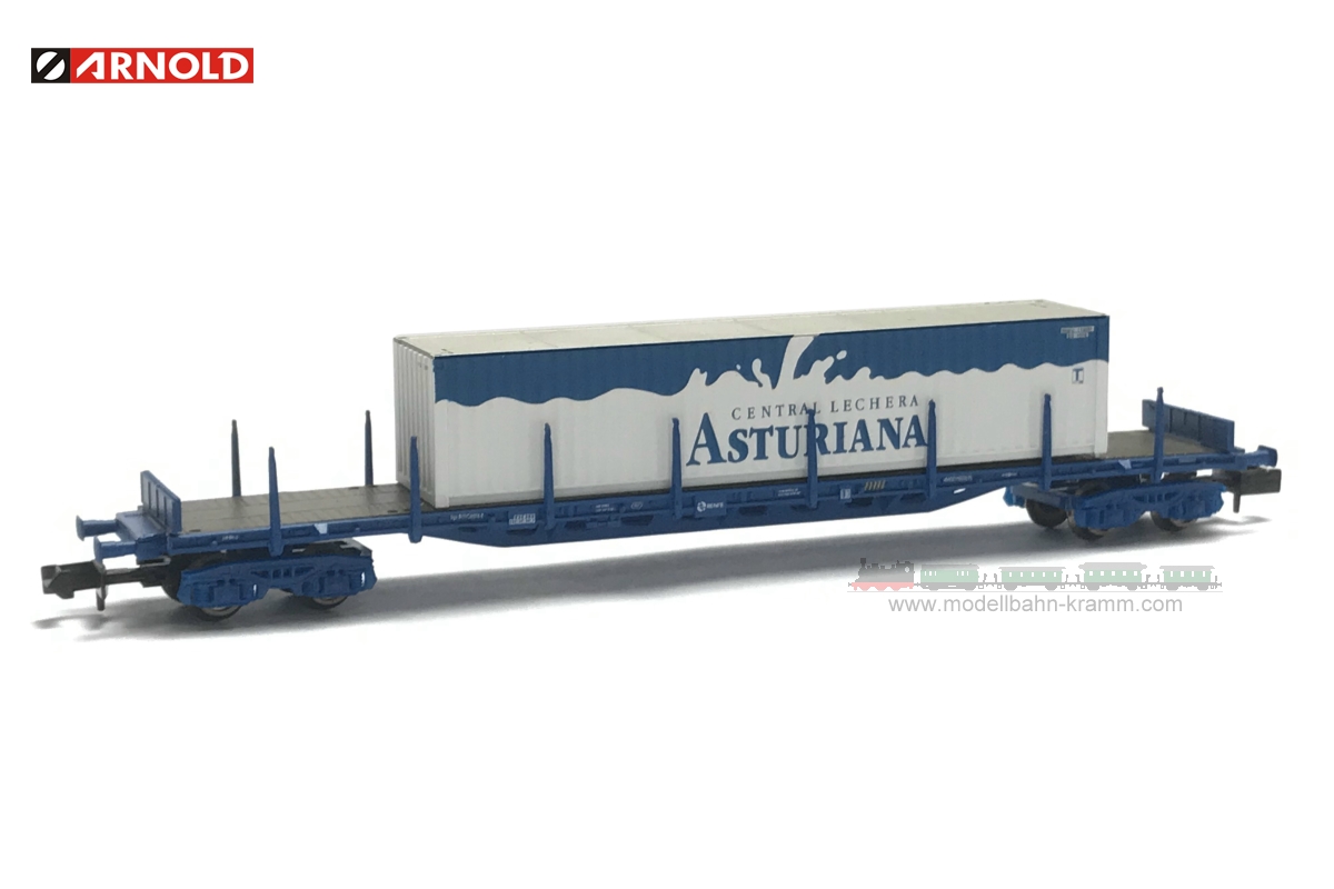 Arnold 6405, EAN 8425420811708: N Containerwagen Asturiana der RENFE