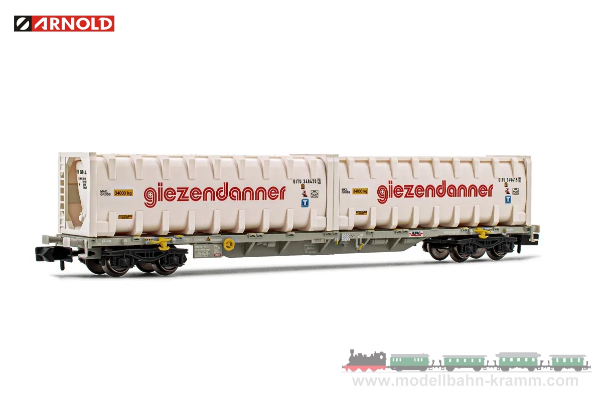 Arnold 6444, EAN 5055286664625: N Containertragwagen HUPAC