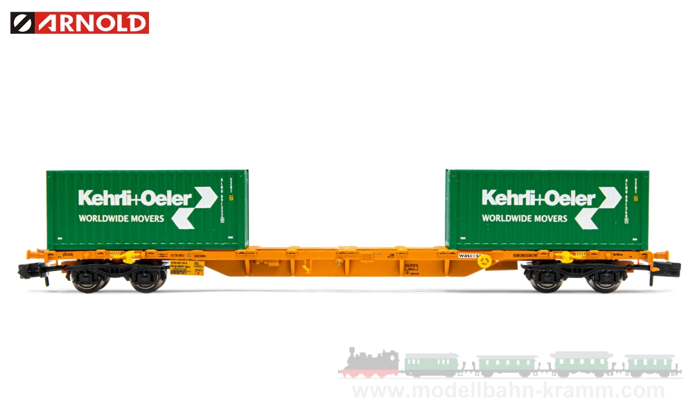 Arnold 6455, EAN 8425420812637: N Containertragwagen Wascosa