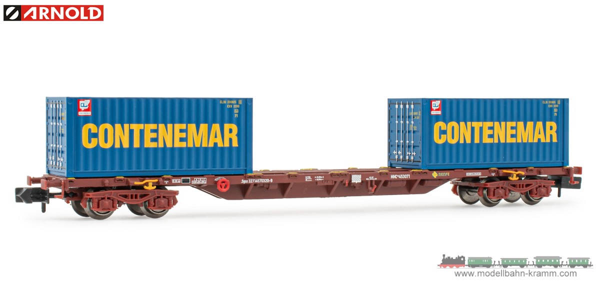 Arnold 6461, EAN 8425420812699: N Containerwagen MMC der RENFE