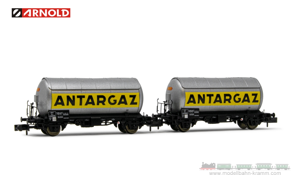 Arnold 6478, EAN 8425420812866: N Set Gaskesselwagen ANTARGAZ 2-teilig der SNCF