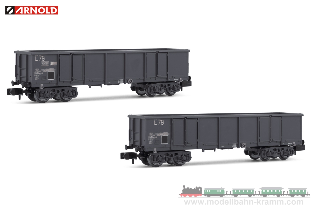 Arnold 6535, EAN 5055286684517: N Set offene Güterwagen 2-teilig der SNCF