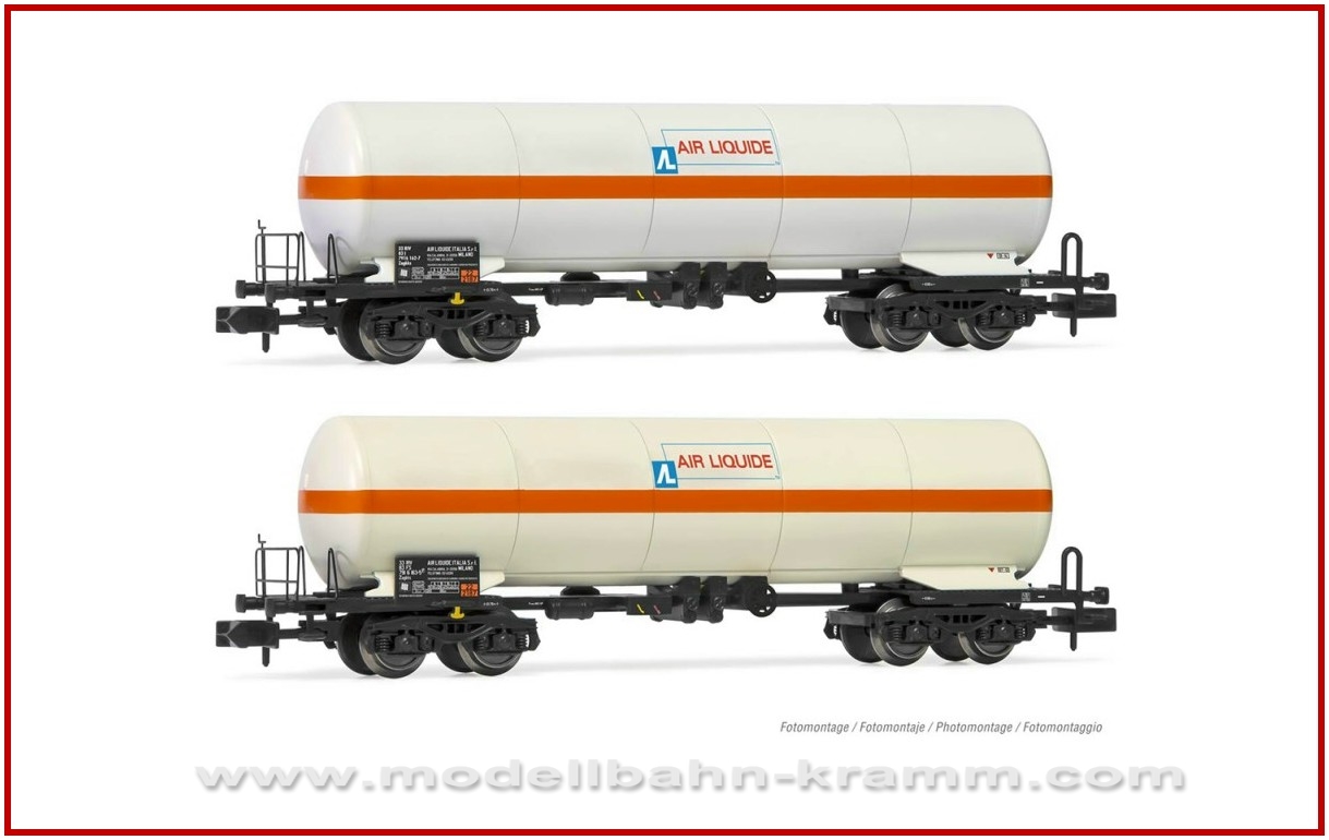 Arnold 6540, EAN 5055286684524: FS, 2-units pack Tank wagon 4 axles Zags Air Liquide, white w