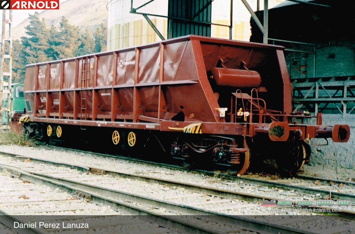 Arnold 6552, EAN 5055286698477: N Set Selbstentladewagen Faoos 2-teilig RENFE