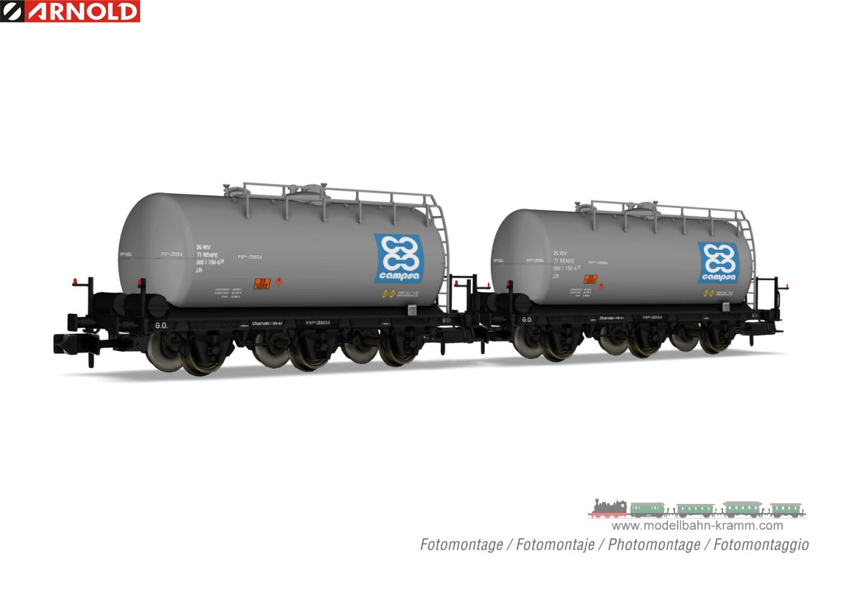 N 2er Set Kesselwagen Campsa RENFE