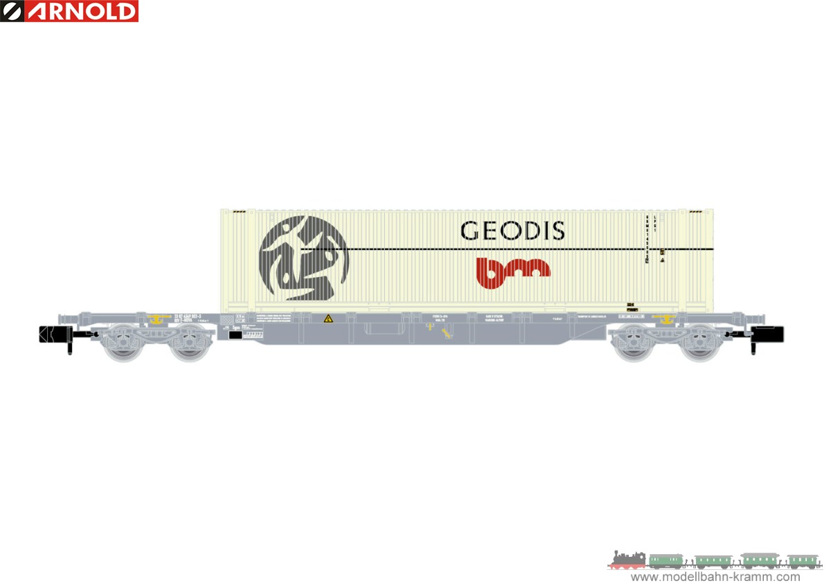 Arnold 6649, EAN 5063129015862: N Containerwagen GEODIS  F-NOVA