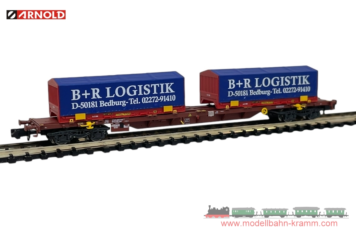 Arnold 6658, EAN 5063129015954: N Containerwagen B+R logistik Bedburg