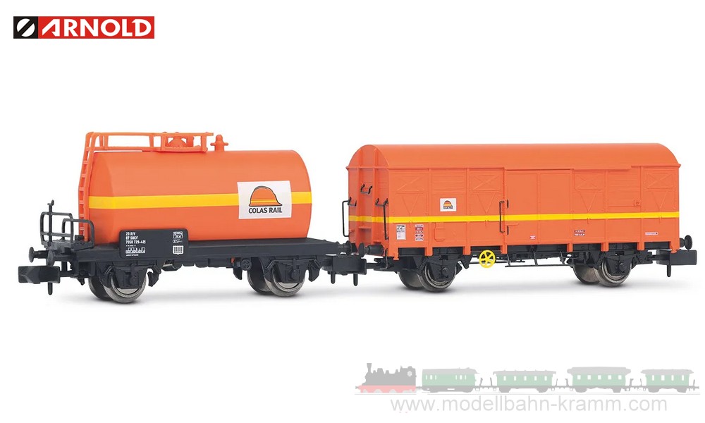 N 2-tlg. Set Güterwagen Colas Rail