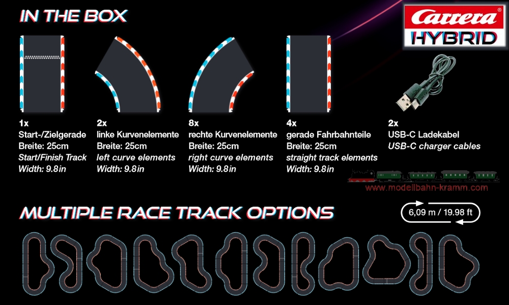 Modellbahn-Kramm: Carrera 50002 Carrera Hybrid Startset Devil  