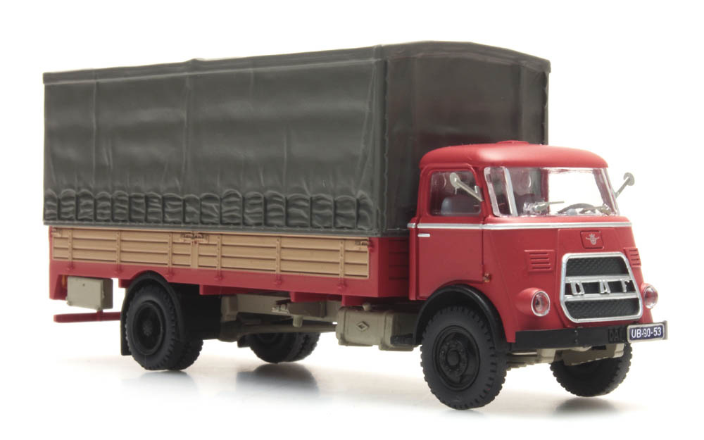 Artitec 10.376, EAN 8719214089474: H0 DAF LKW 1964 Pritsche/Koffer, Bausatz