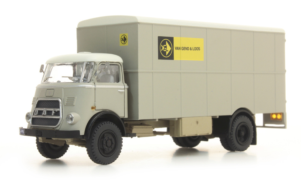 Artitec 10.376, EAN 8719214089474: H0 DAF LKW 1964 Pritsche/Koffer, Bausatz