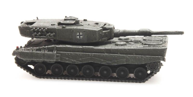 Artitec 322.010, EAN 8719214080709: Z Bundeswehr Leopard II A4 Eisenbahntransport Fertigmodell