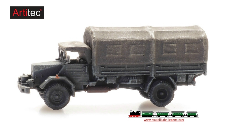 Artitec 322.032, EAN 8720168701008: Z Bundeswehr MAN 630 L2 Pritsche/Plane Fertigmodell
