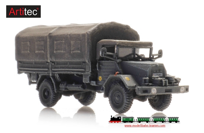 Artitec 322.032, EAN 8720168701008: Z Bundeswehr MAN 630 L2 Pritsche/Plane Fertigmodell