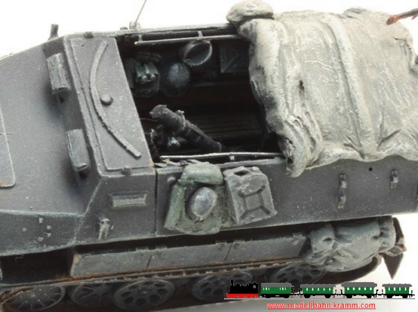 Artitec 387.109-GR, EAN 8718692487390: H0 Wehrmacht Sd.Kfz 251/2B, 8cm, Granatwerfer, grau Fertigmodell