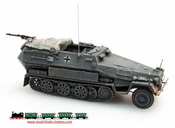 Artitec 387.109-GR, EAN 8718692487390: H0 Wehrmacht Sd.Kfz 251/2B, 8cm, Granatwerfer, grau Fertigmodell