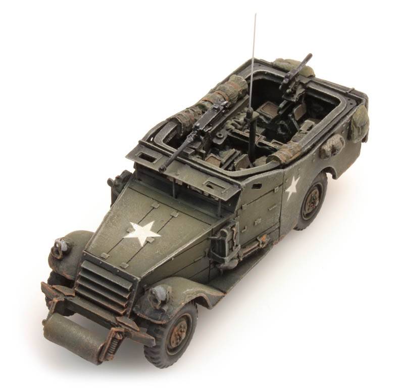 Artitec 387.114, EAN 8718692487444: H0 US Army, British Army M3A1 White scout car/Spähwagen, Fertigmodell