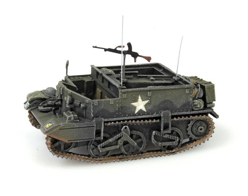 Artitec 387.123, EAN 8718692487536: H0 British Army Universal Carrier/Transporter Fertigmodell