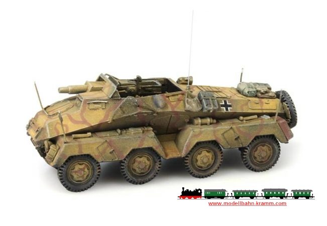 Artitec 387.142, EAN 8718719410028: H0 WM Sd. Kfz. 233 8-Rad 75 mm Kanonne Fertigmodell