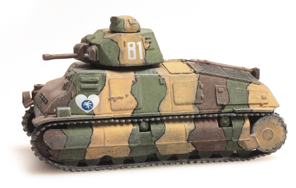 Artitec 387.20, EAN 8718692487772: H0 Somua S35 1935 Frankreich Fertigmodell