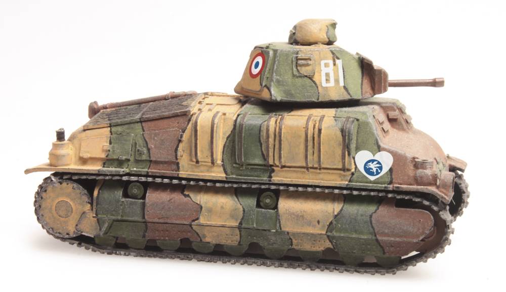 Artitec 387.20, EAN 8718692487772: H0 Somua S35 1935 Frankreich Fertigmodell