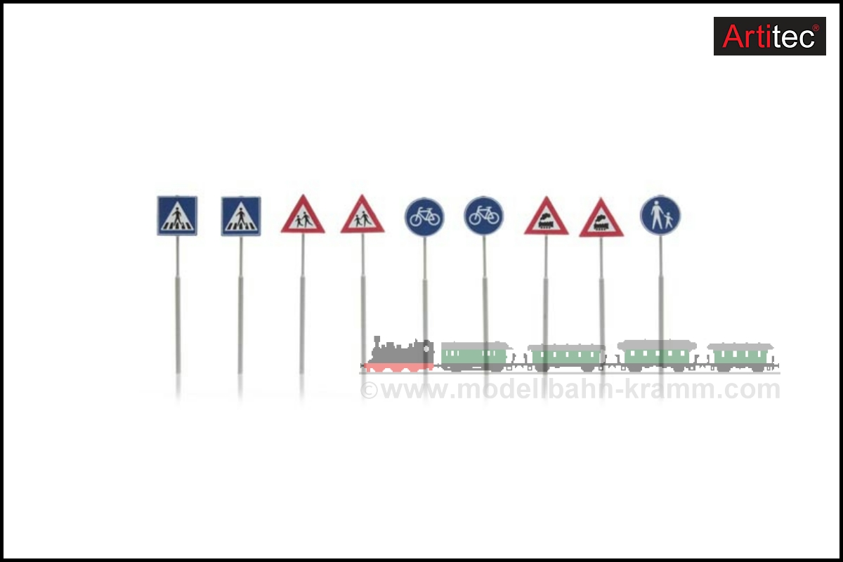 Artitec 387.215, EAN 8718719417263: H0 Verkehrsschilder Fertigmodell