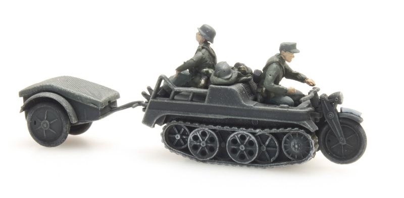 Artitec 387.248, EAN 8719214080198: H0 Wehrmacht Kettenrad grau Fertigmodell