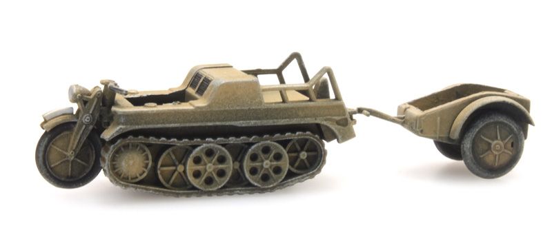 Artitec 387.249, EAN 8719214080204: H0 Wehrmacht Afrikakorps SdKfz Kettenkrad gelb Fertigmodell