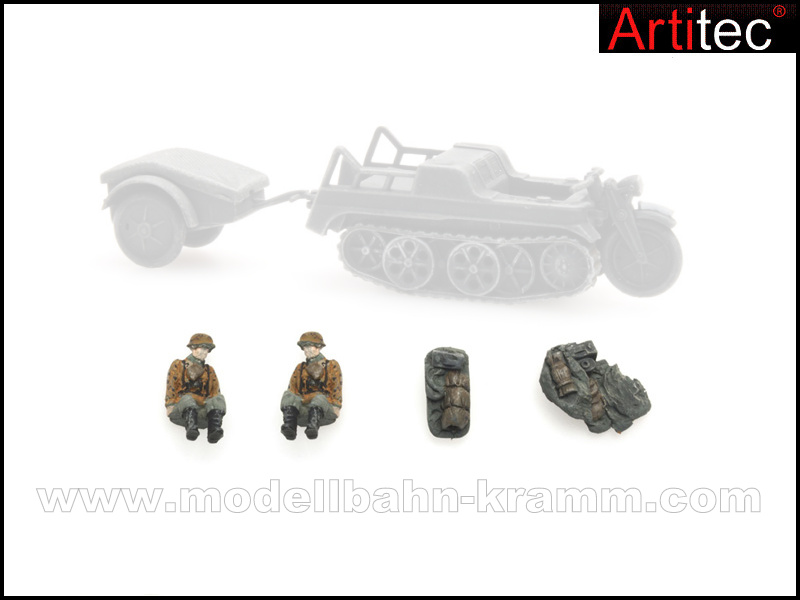 Artitec 387.252, EAN 8719214080235: H0 Figuren Wehrmacht Kettenkrad Fertigmodell