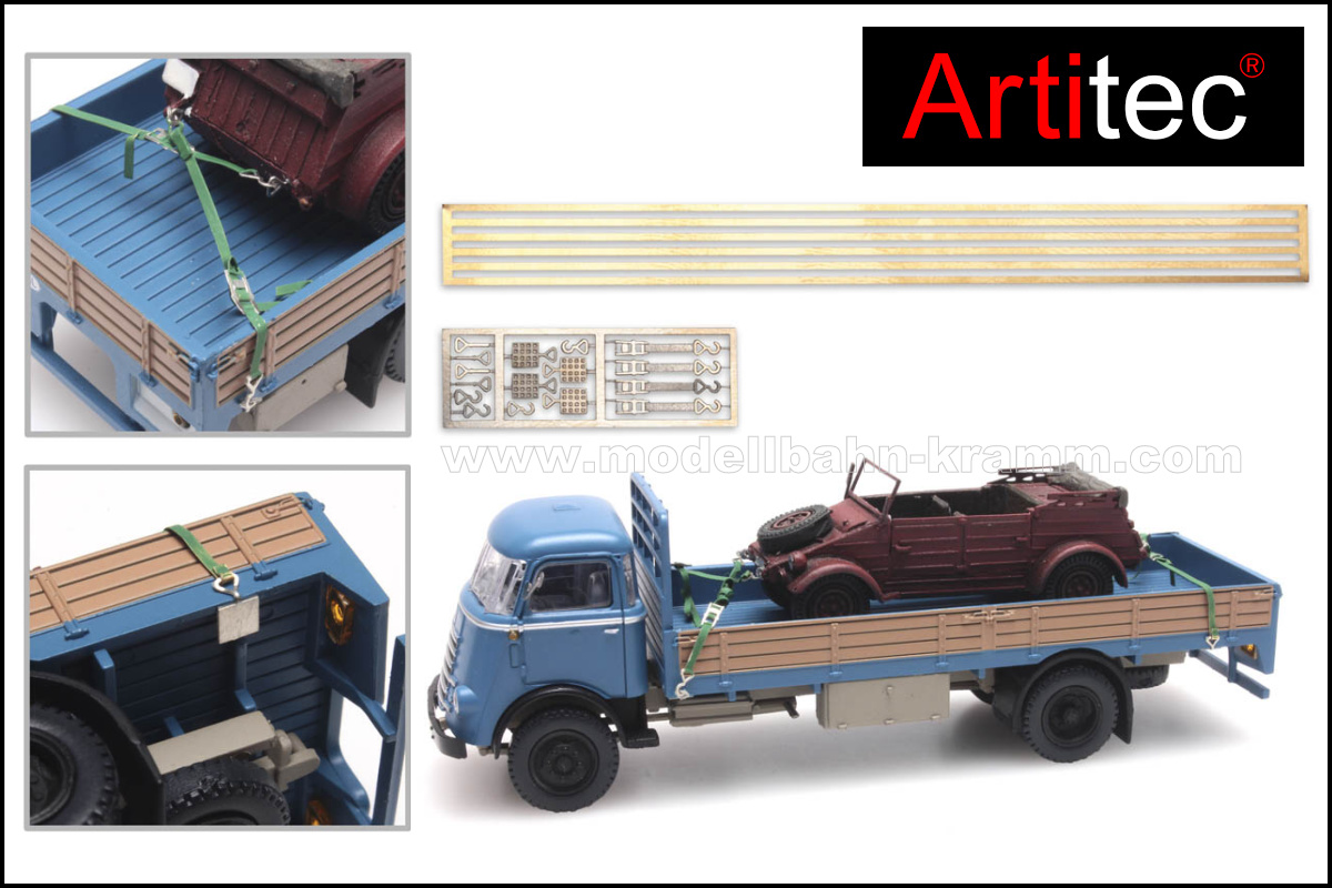 Artitec 387.351, EAN 8719214083168: H0 Set: Spanngurte, Haken und Keile, Bausatz