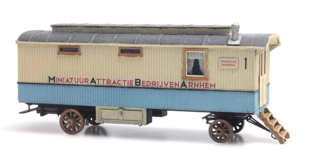 Artitec 387.367, EAN 8719214084875: H0 Kirmeswagen mit Holzrädern Fertigmodell