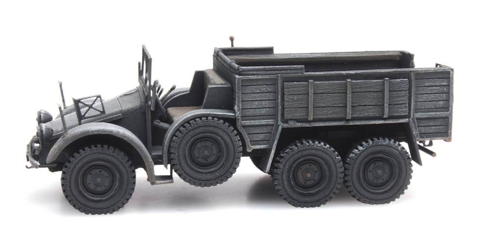 Artitec 387.380, EAN 8719214084998: H0 WWII Deutsche Wehrmacht Krupp-Protze in grau Fertigmodell