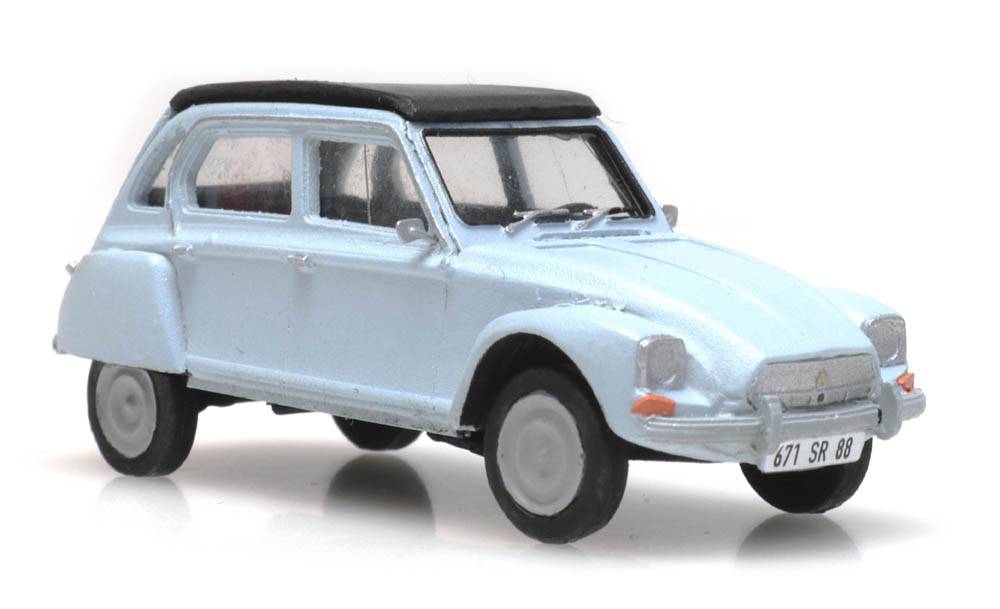 Artitec 387.435, EAN 8719214087616: H0 Citroen Dyane hellblau Fertigmodell