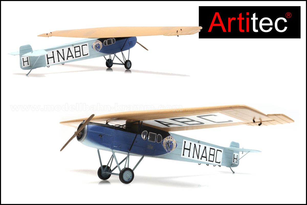 Artitec 387.436, EAN 8719214087623: H0 Fokker F.II KLM Fertigmodell
