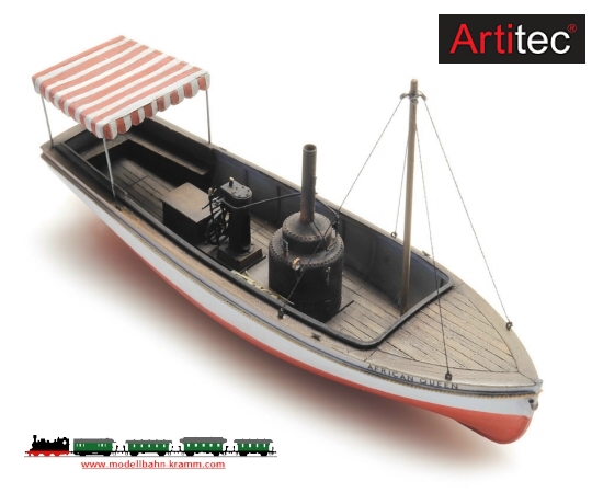 Artitec 387.460, EAN 8720168700117: H0 Dampfbarkasse African Queen Fertigmodell