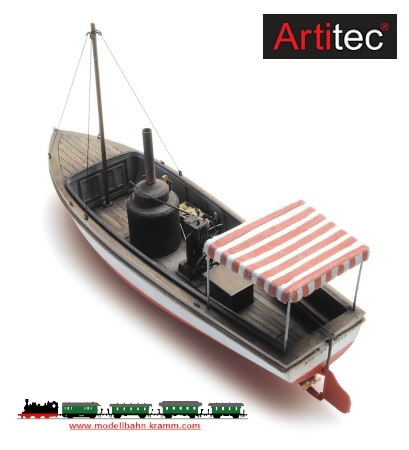 Artitec 387.460, EAN 8720168700117: H0 Dampfbarkasse African Queen Fertigmodell