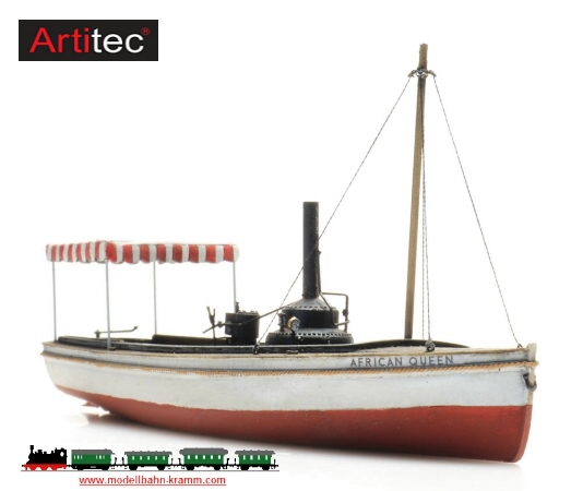 Artitec 387.461, EAN 8720168700223: H0 Dampfbarkasse Wasserlinie African Queen Fertigmodell